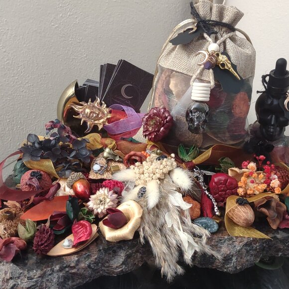 Lughnasadh Lammas Sabbat Ritual Aromatherapy Gift Set - Harvest Apple Scented - Picture 1 of 9